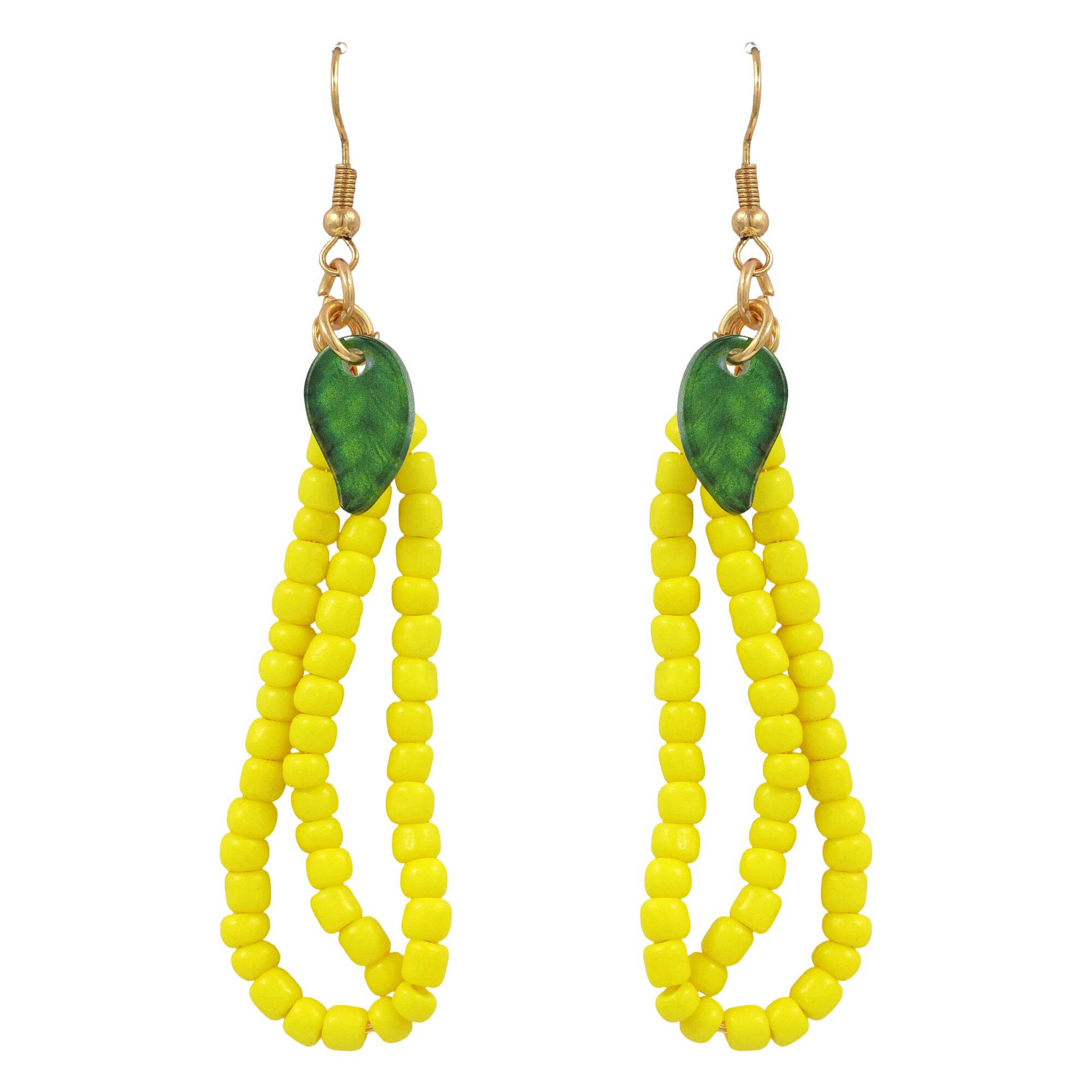 Summer Banana Bead Earrings by Make Market®